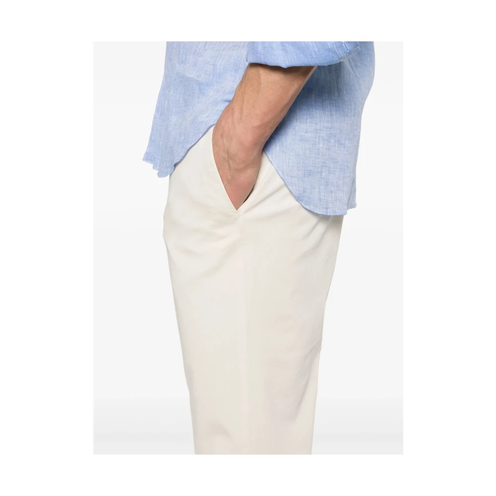 Incotex Beige Broek met Verborgen Rits Beige Heren