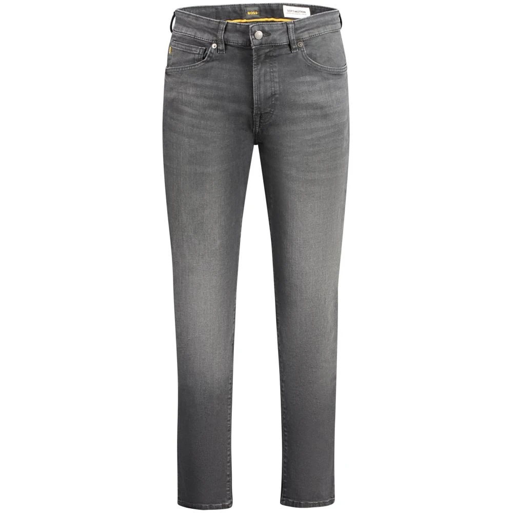 Hugo Boss Regular Fit Gewassen Effect Jeans Gray Heren