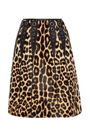 Leopard print nederdel