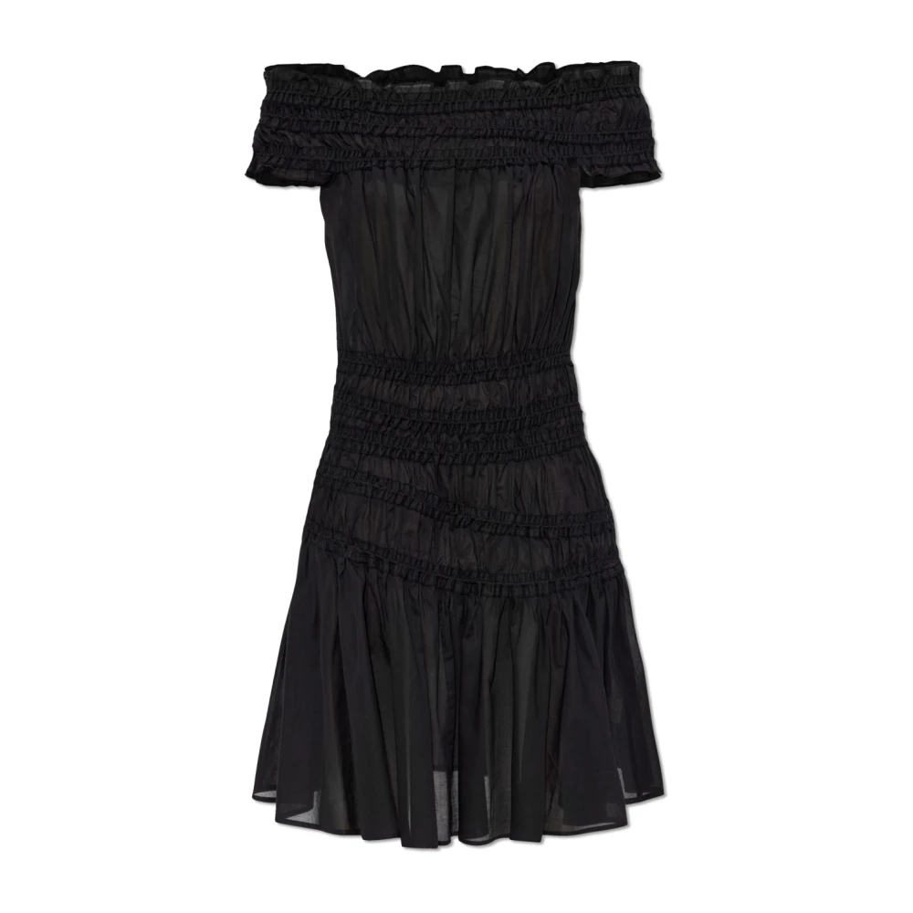 Tory Burch Women's Black Off-The-Shoulder Dress
