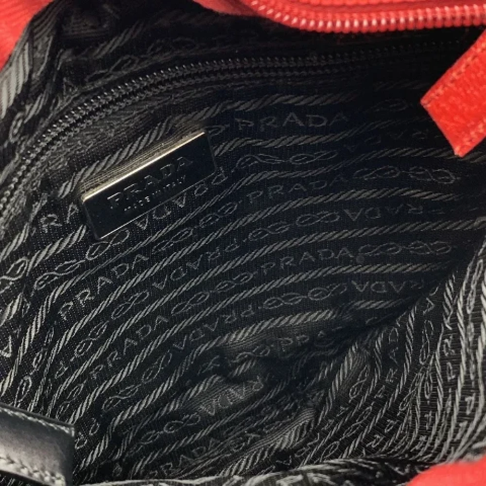 Prada Vintage Pre-owned Leather prada-bags Red Dames