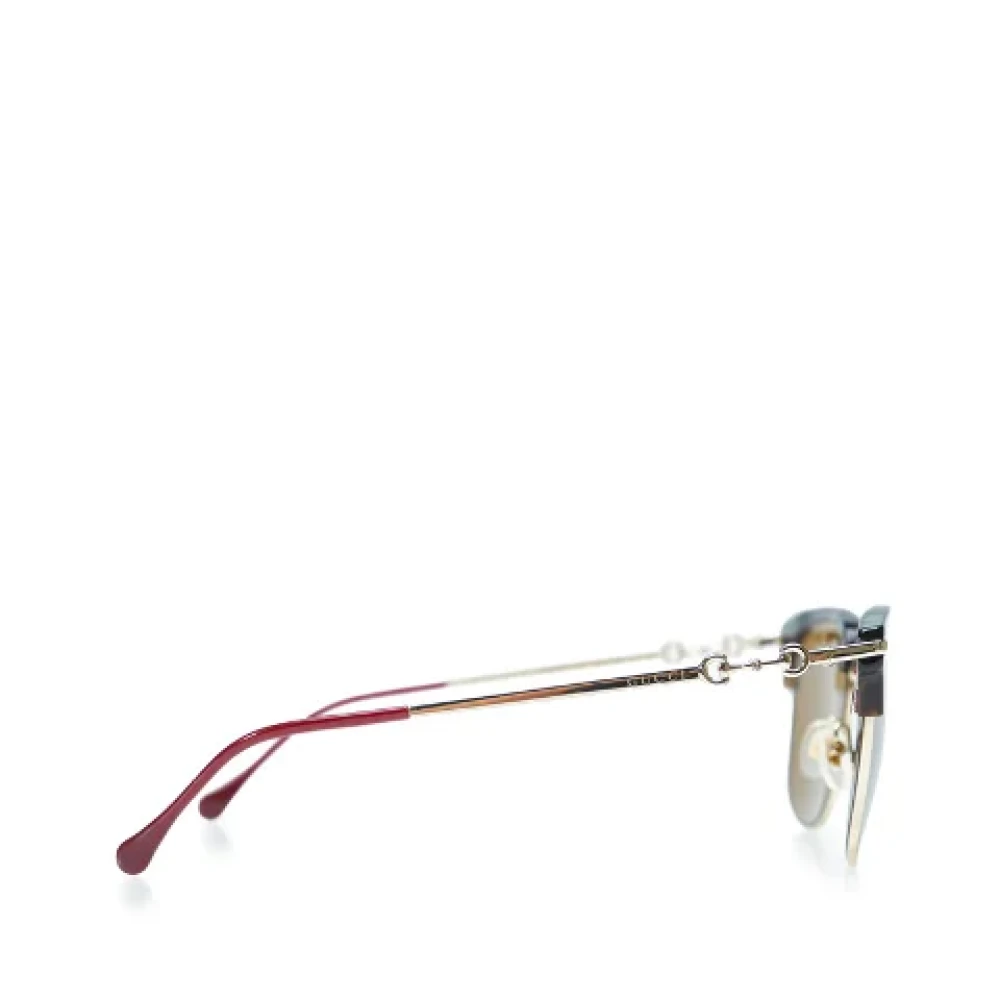 Gucci Vintage Pre-owned Plastic sunglasses Brown Dames