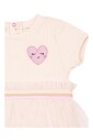 robe-rose-a-manches-courtes-en-tulle