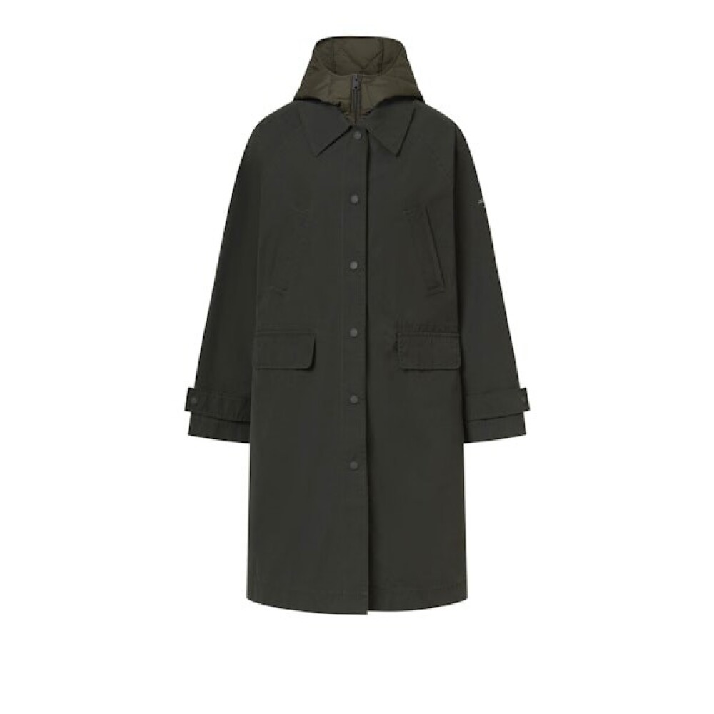 to アウター SALVATORE FERRAGAMO Olive Green Wool Blend Coat