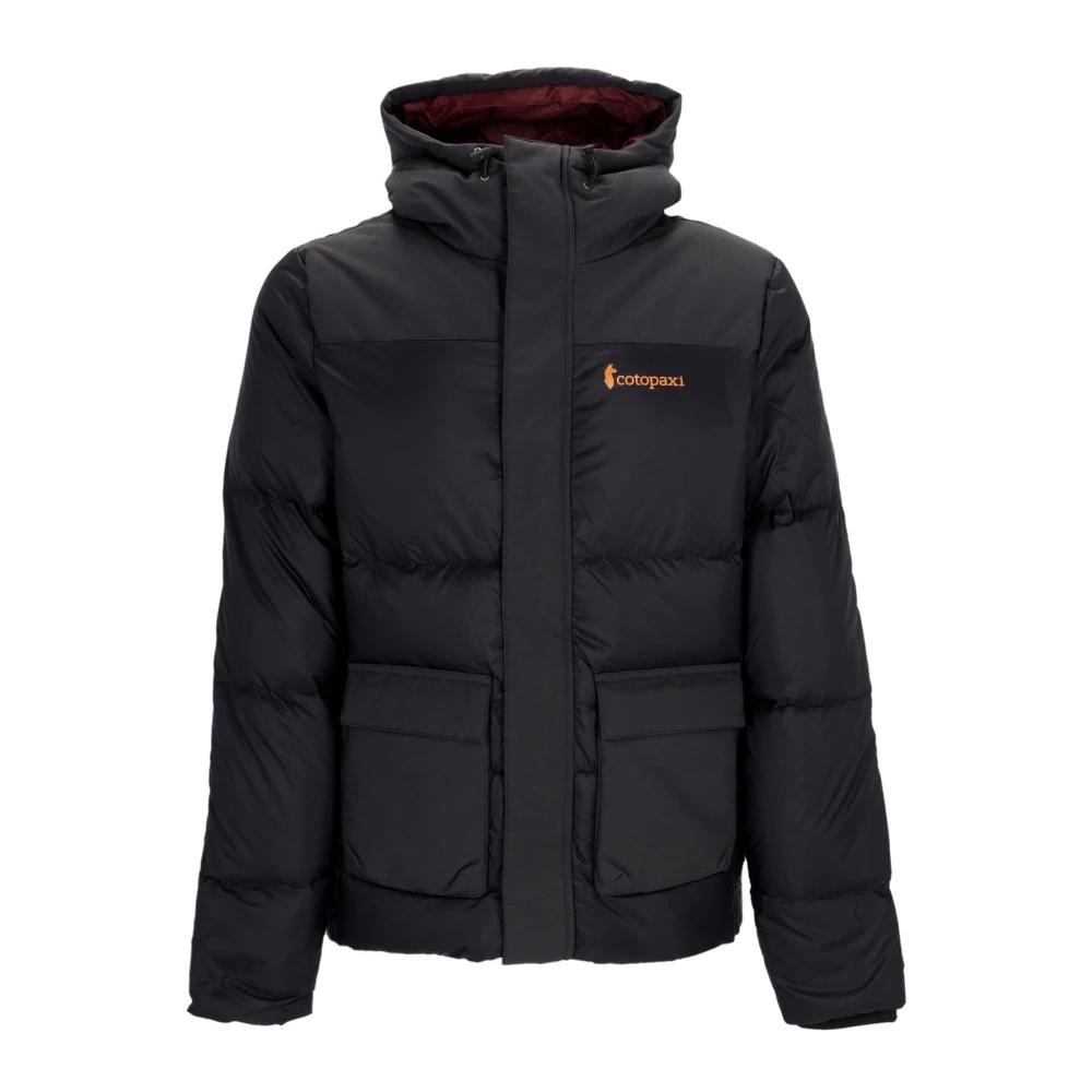 Cotopaxi Zwarte Waterdichte Donsjas met Hoge Kraag Black Heren
