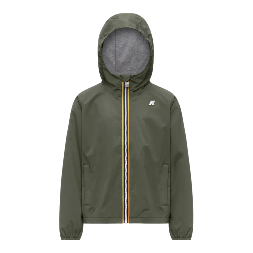 K-Way Boys Green Light Jackets, 8 Y, P. Jack Stretch Nylon Jersey