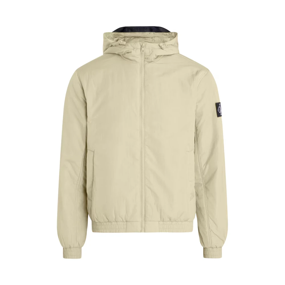 Calvin Klein Jeans Stijlvolle Jassen voor Mannen en Vrouwen Beige Heren