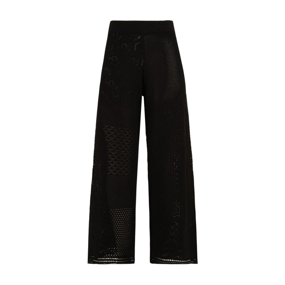 Akep Donna Nero - Lace Stitch Pant - Trousers - Xs