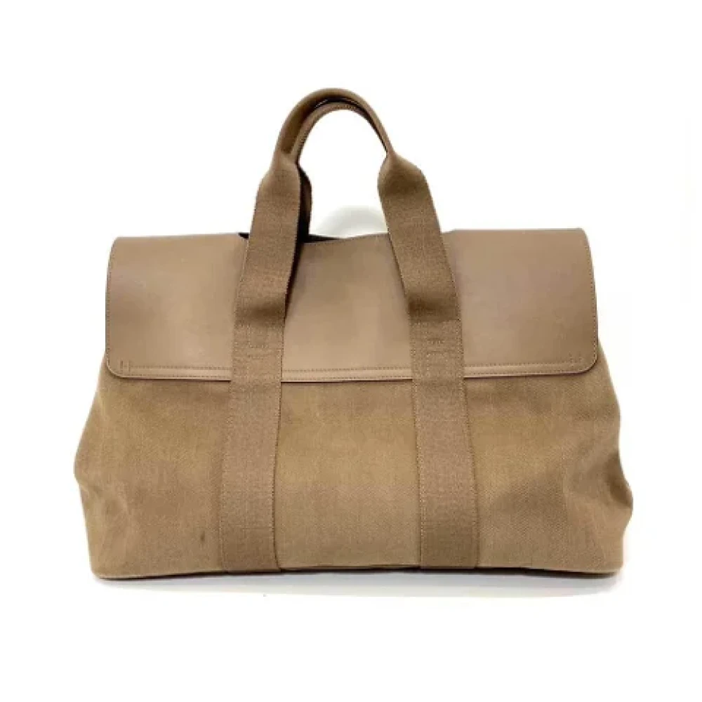 Hermès Vintage Pre-owned Fabric handbags Beige Dames