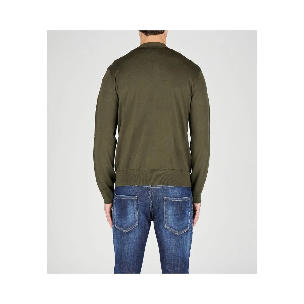 Dsquared2 Stijlvolle Cardigan voor Mannen Green Heren