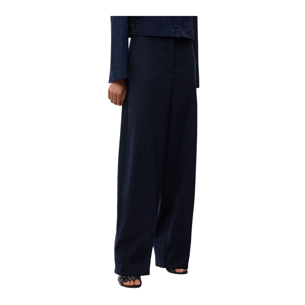 Pinko , Tapered Trousers, Female, Blue, S, Trousers - Image 4