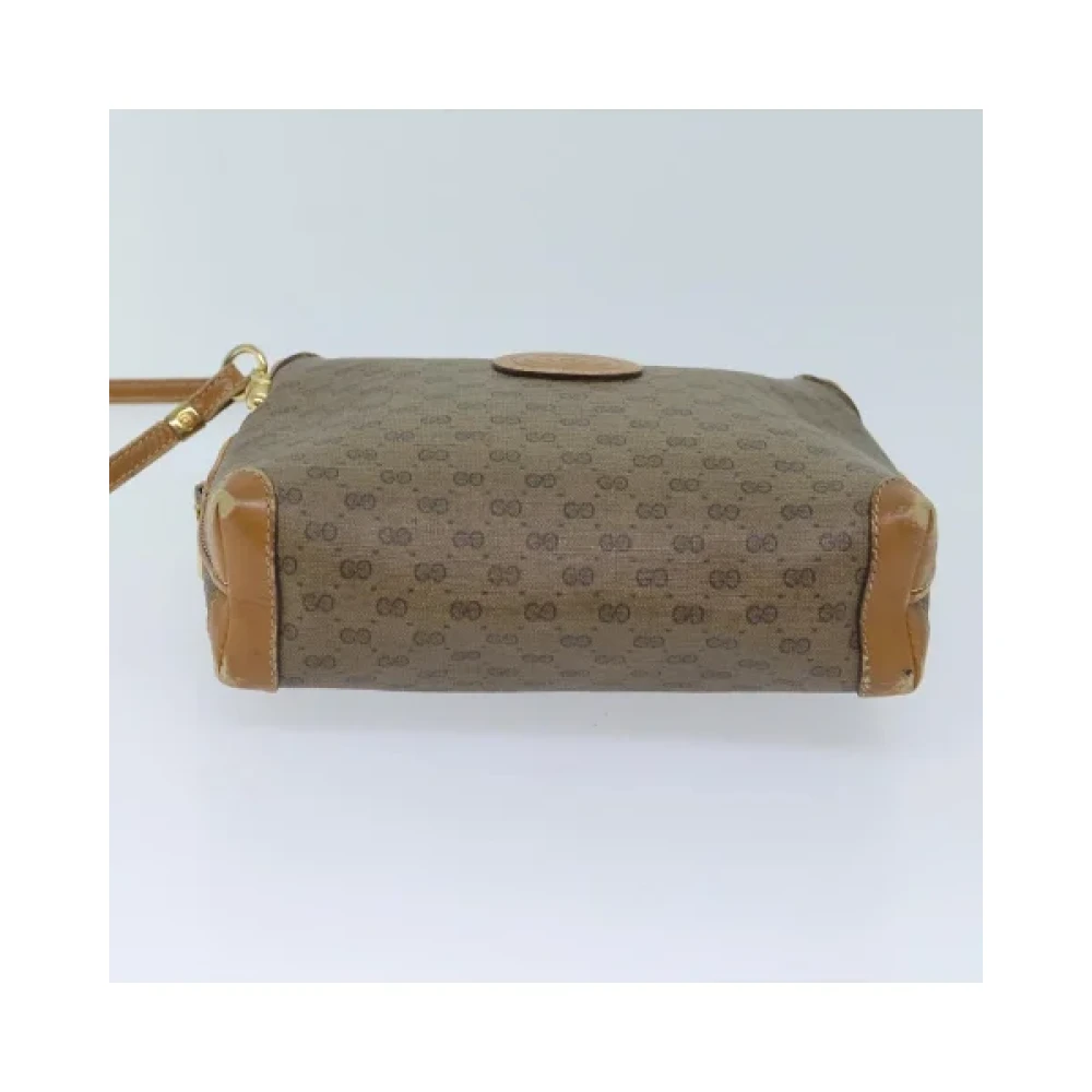 Gucci Vintage Pre-owned Canvas gucci-bags Beige Dames