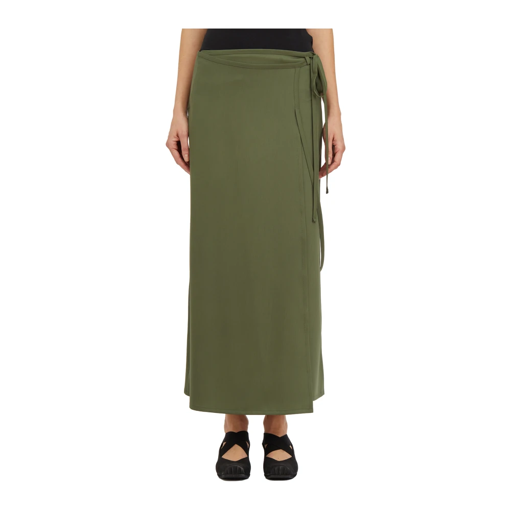 Lemaire Maxi Skirts Green Dames