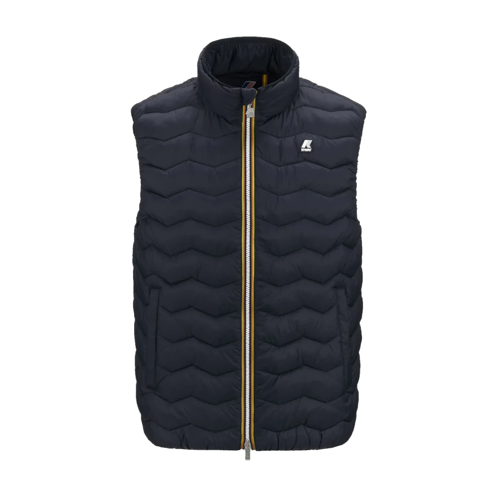 K-way Gewatteerd Warm Vest Blauw Blue Heren