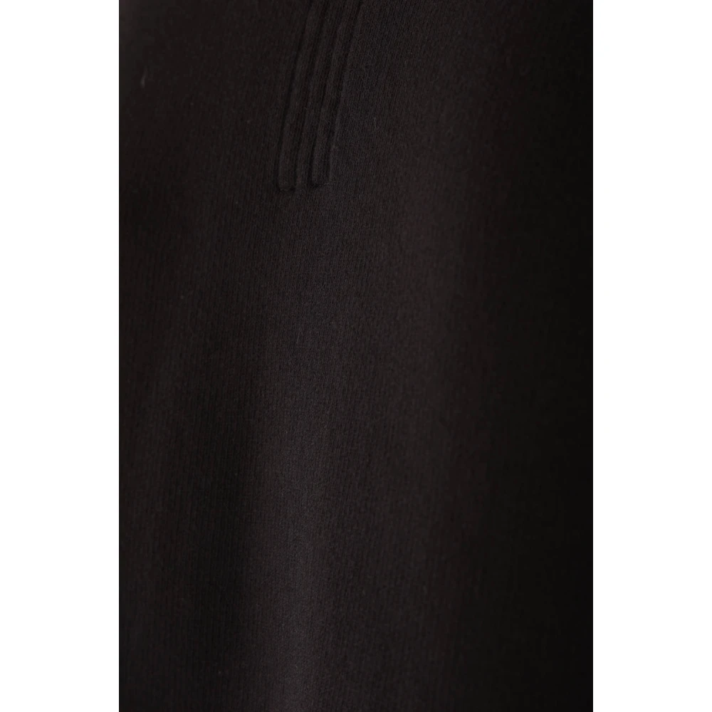 Rick Owens Zwarte Oversized Trui met Cut-Out Detail Black Heren