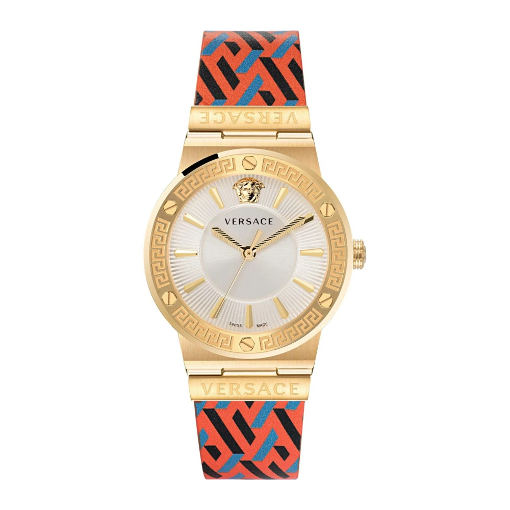 Versace Women's Multicolor Watches, One Size, Greca Logo 38 Mm