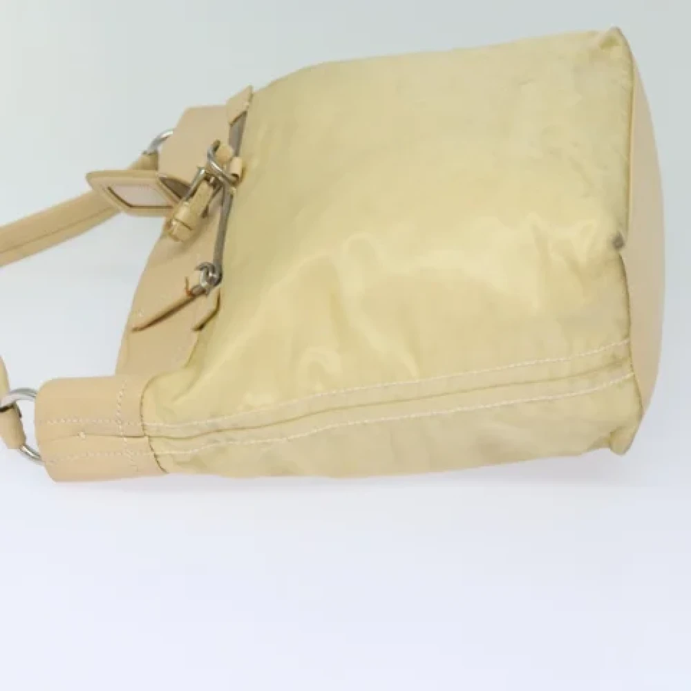 Prada Vintage Pre-owned Fabric prada-bags Beige Dames