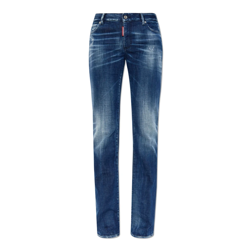 Dsquared2 Jeans Medium Waist Flare Blue Dames