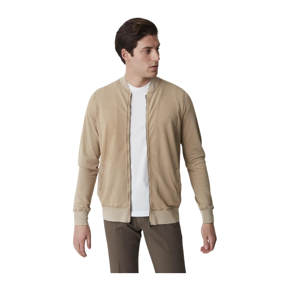 Alpha Studio Heren Jersey Shirt Beige Heren