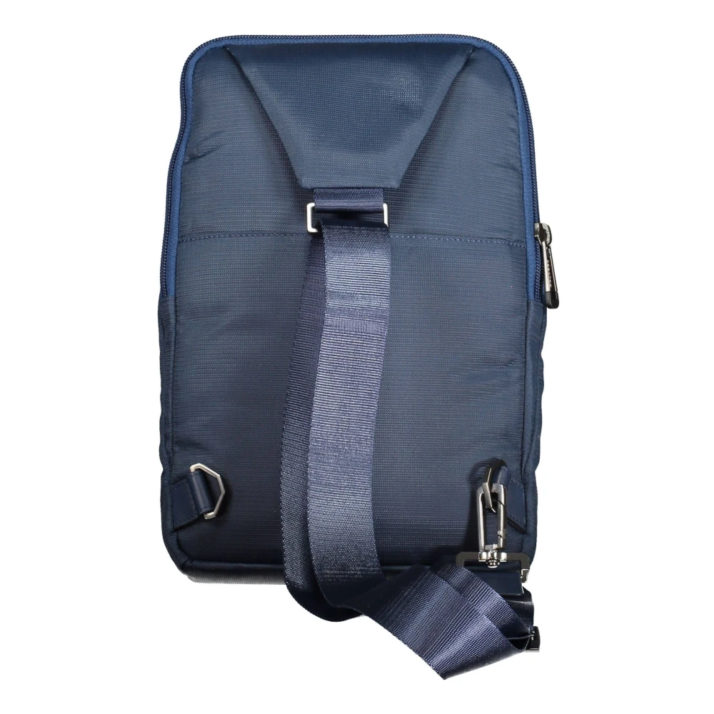 Piquadro Blauwe Schoudertas met Ritssluiting Blue Dames