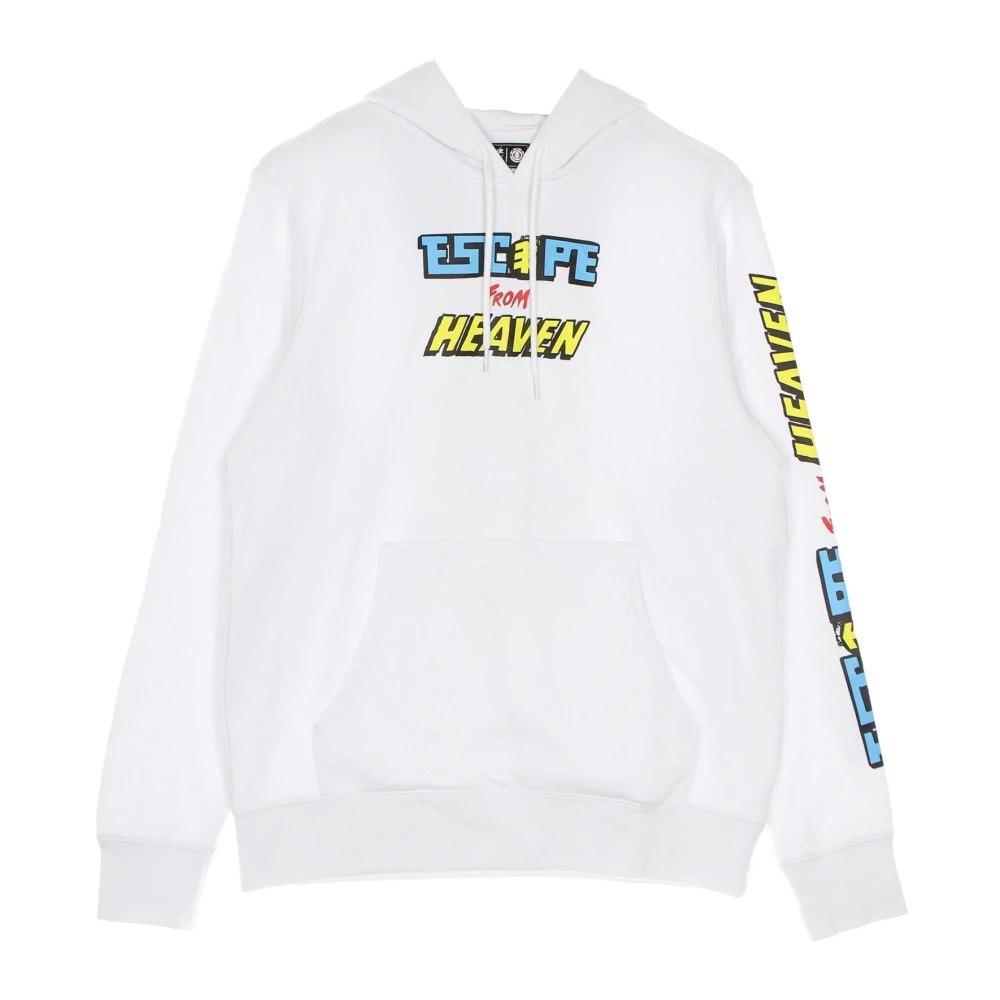 Element Men's White Elet, Hoodies, Xl, Reckoning Hoodie With Supreme Print
