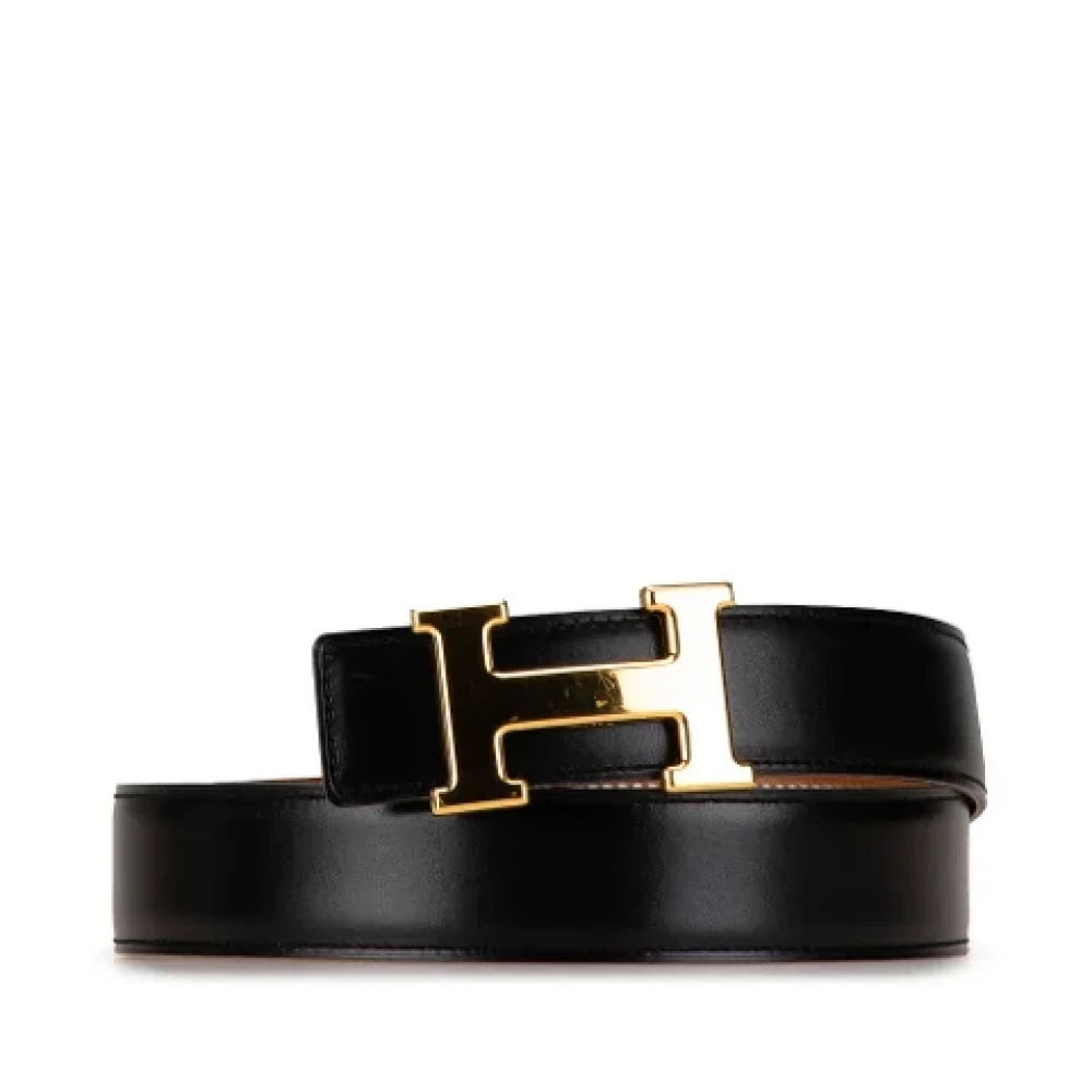 Hermès Vintage Pre-owned Leather belts Black Dames