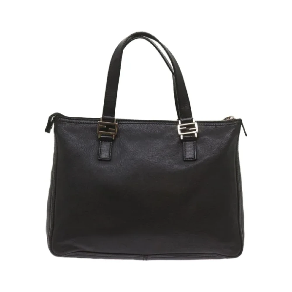 Fendi Vintage Pre-owned Leather handbags Black Dames