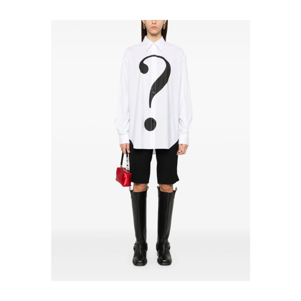 Moschino Wit Overhemd voor Mannen White Dames