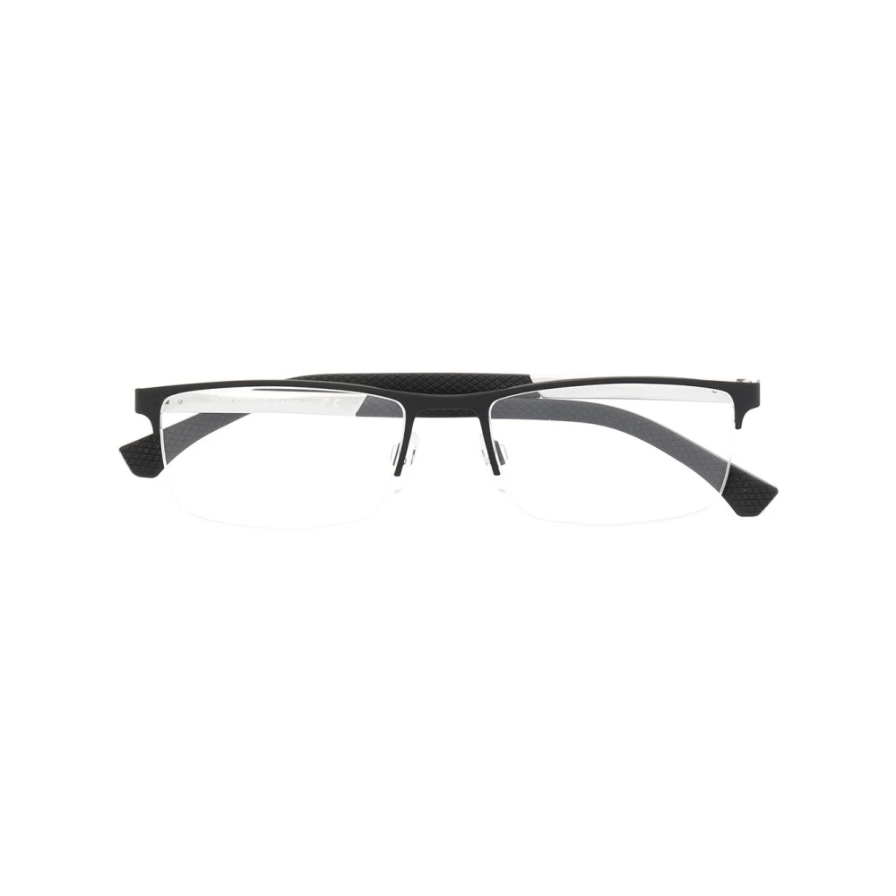 Emporio Armani Zwarte optische bril veelzijdig en stijlvol Black Heren
