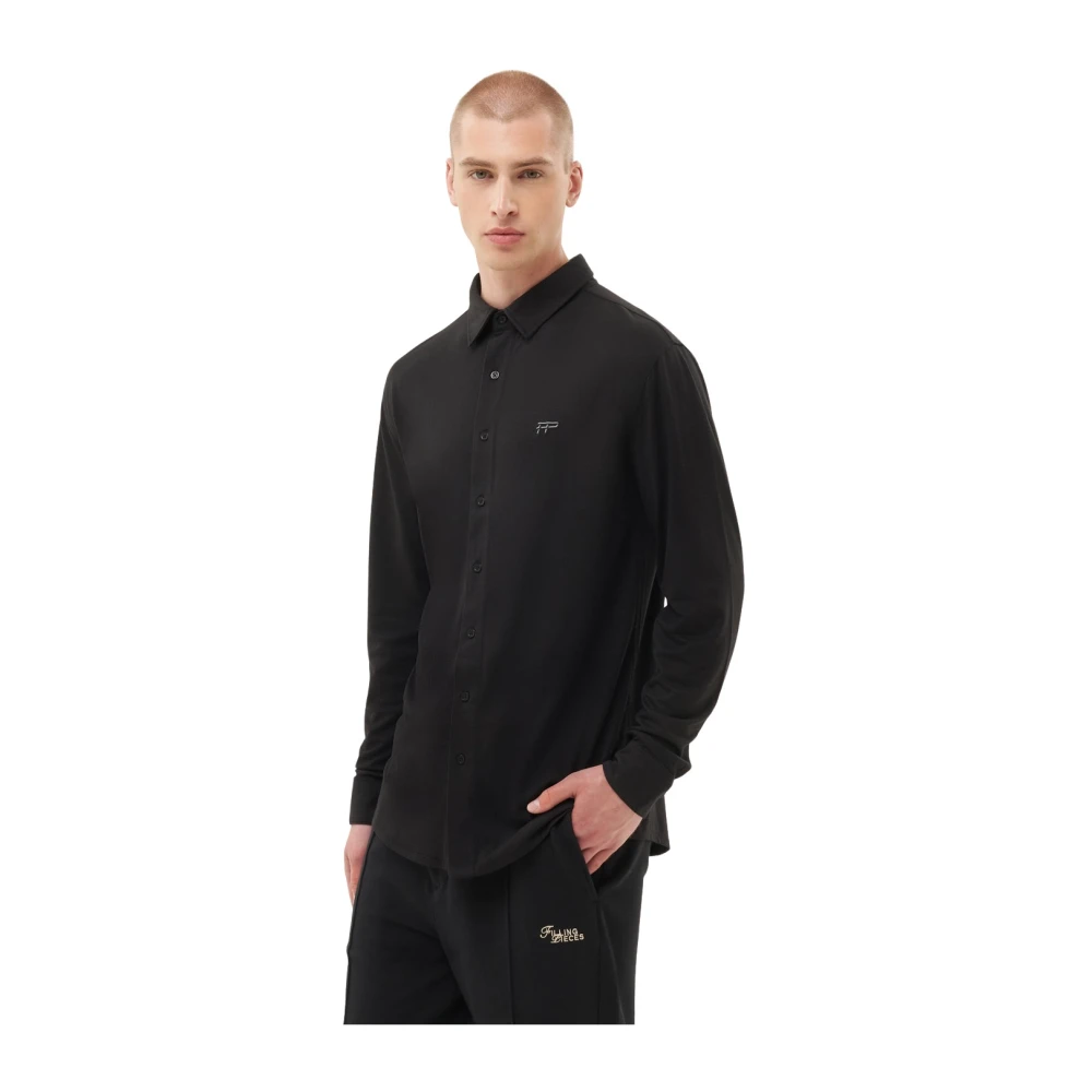 Filling Pieces Jersey Shirt Black Heren