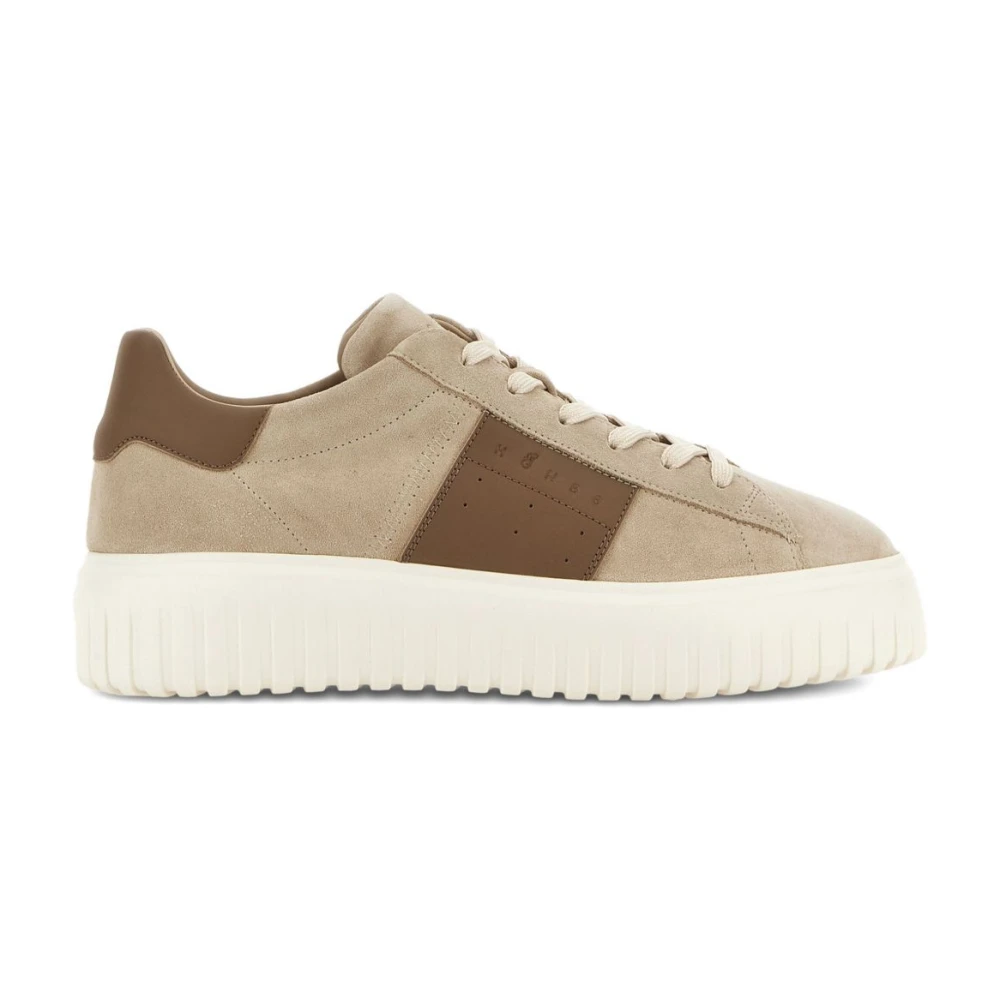 Hogan Men's Brown Sneakers, 6 Uk, H-Stripes Trainers