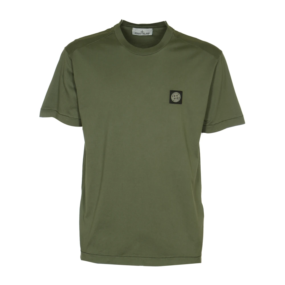 Stone Island Groene Casual T-shirt met Hartlogo Green Heren