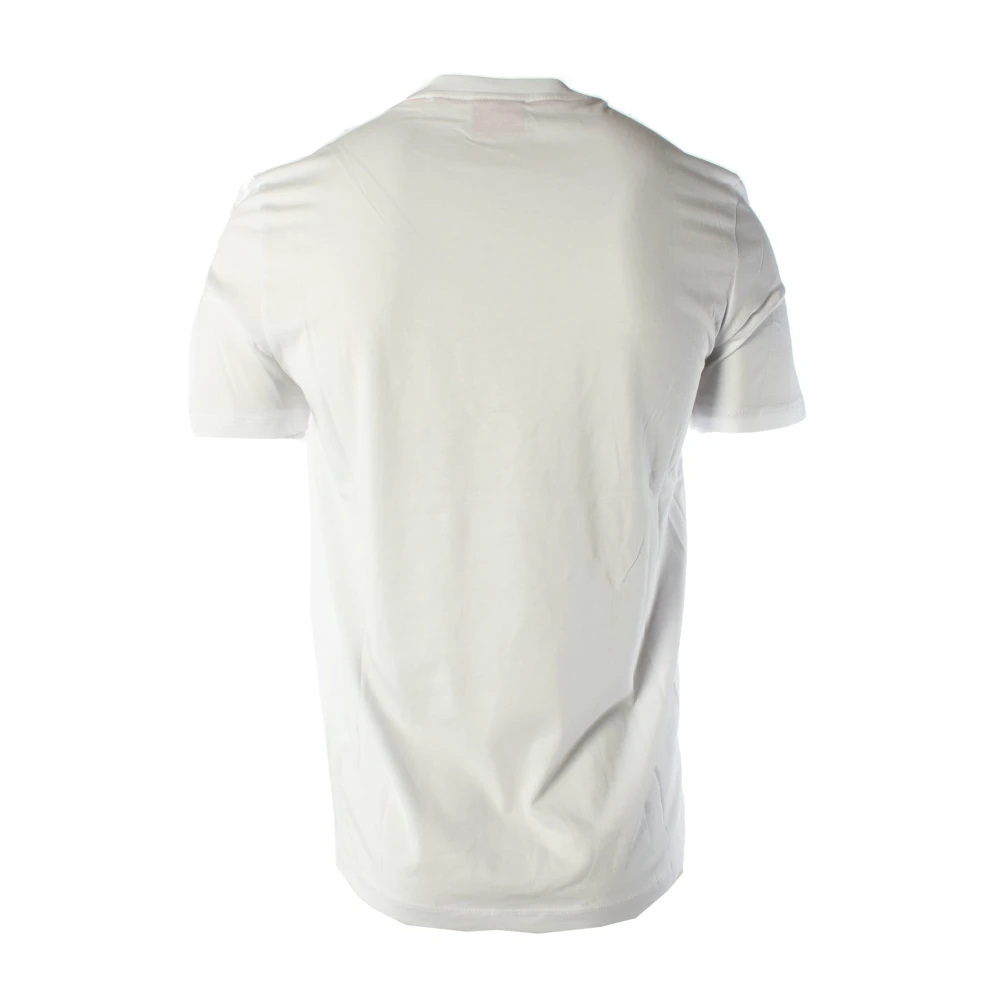 Hugo Boss Heren Wit Katoenen T-shirt Dero222 White Heren