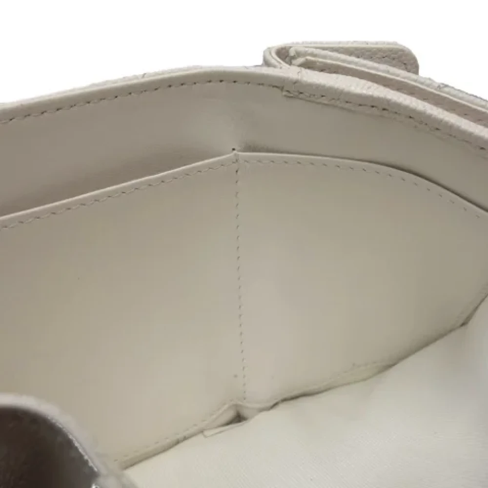 Chanel Vintage Pre-owned Leather wallets White Dames