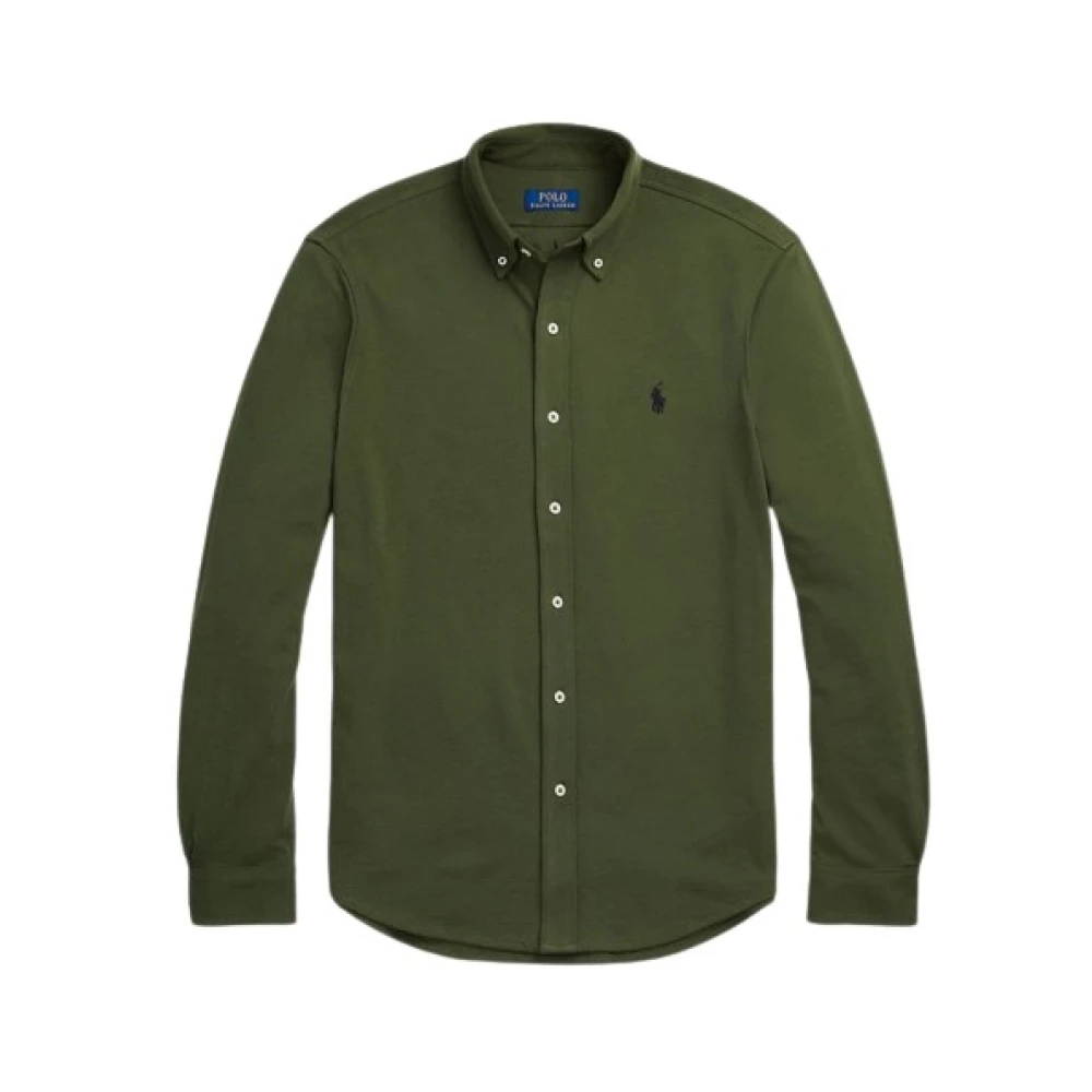 Polo Ralph Lauren Klassisk Bomull Polo Skjorta Green, Herr