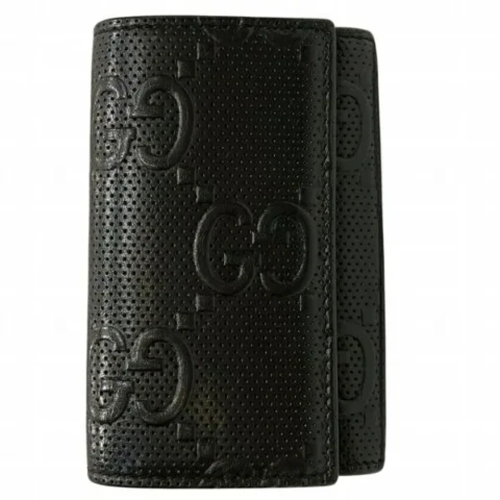 Gucci Vintage Pre-owned Leather key-holders Black Heren
