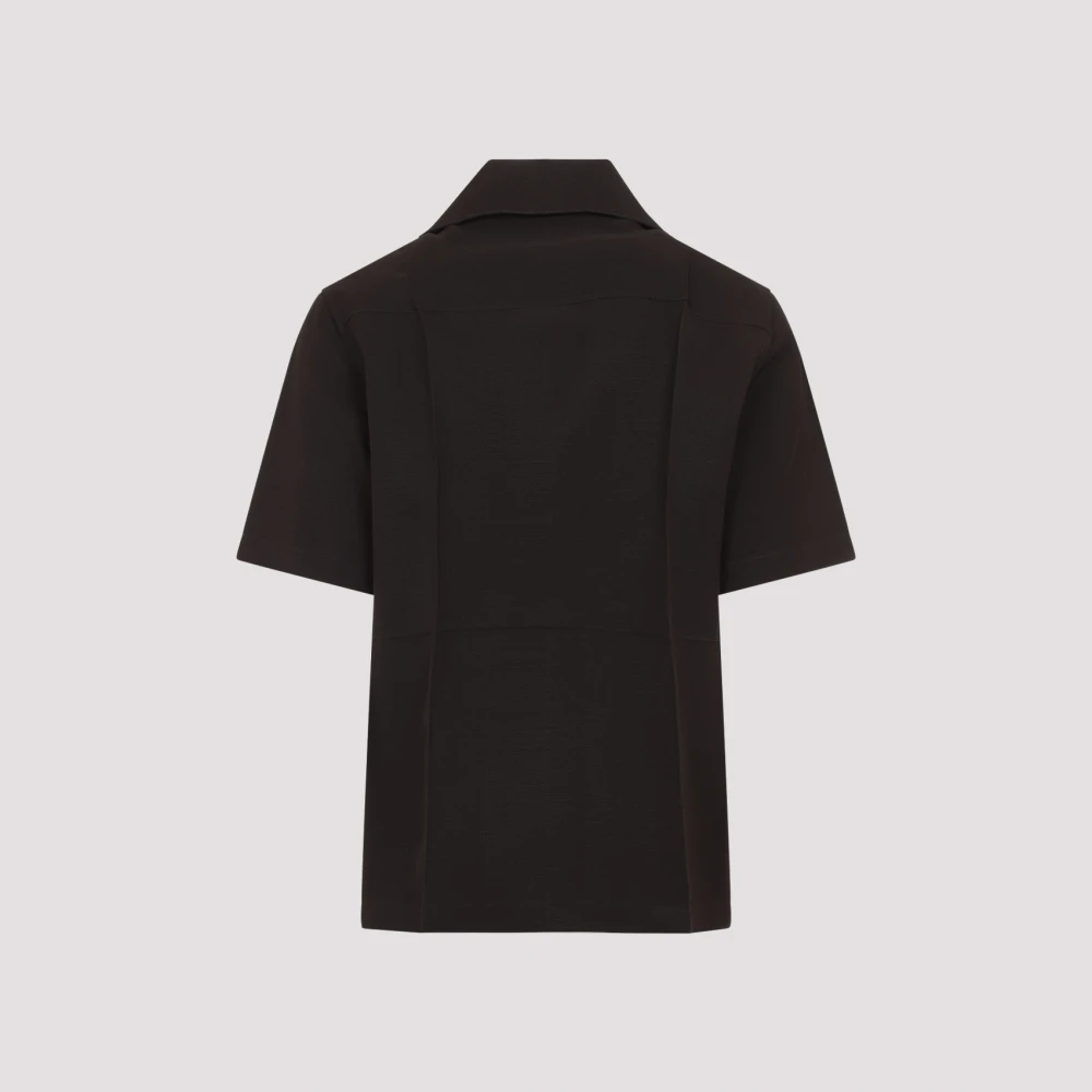 Jil Sander Luxe Bruine Zijdeblend Overhemd Multicolor Heren