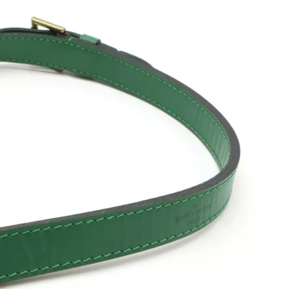 Louis Vuitton Vintage Pre-owned Fabric shoulder-bags Green Dames