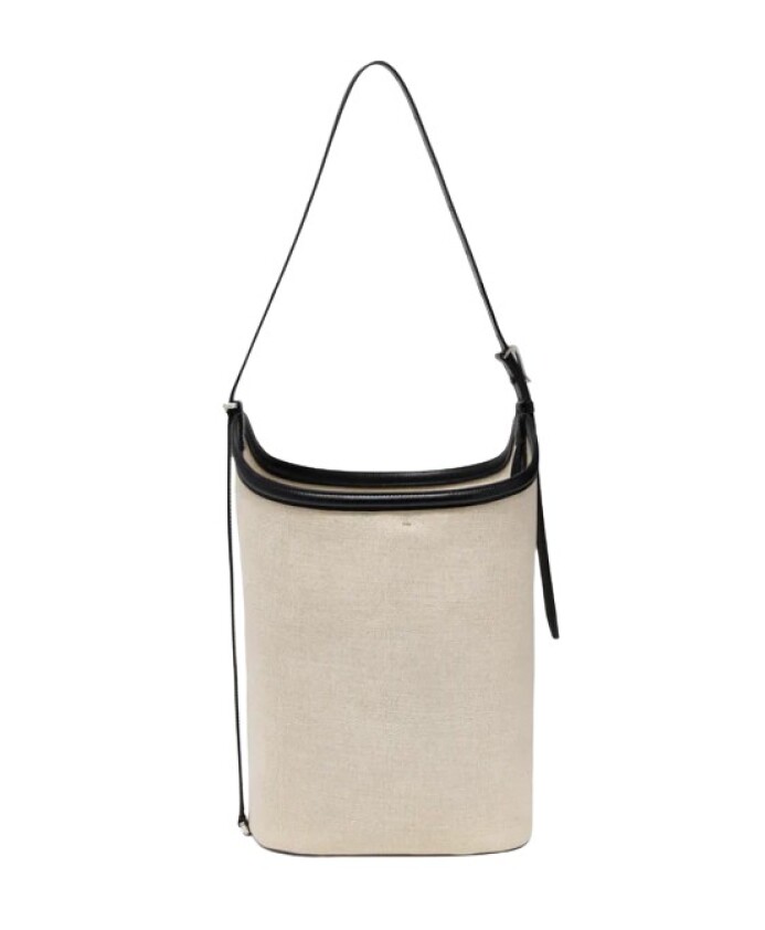 sac-seau-en-lin-beige-avec-garniture-en-cuir-noir