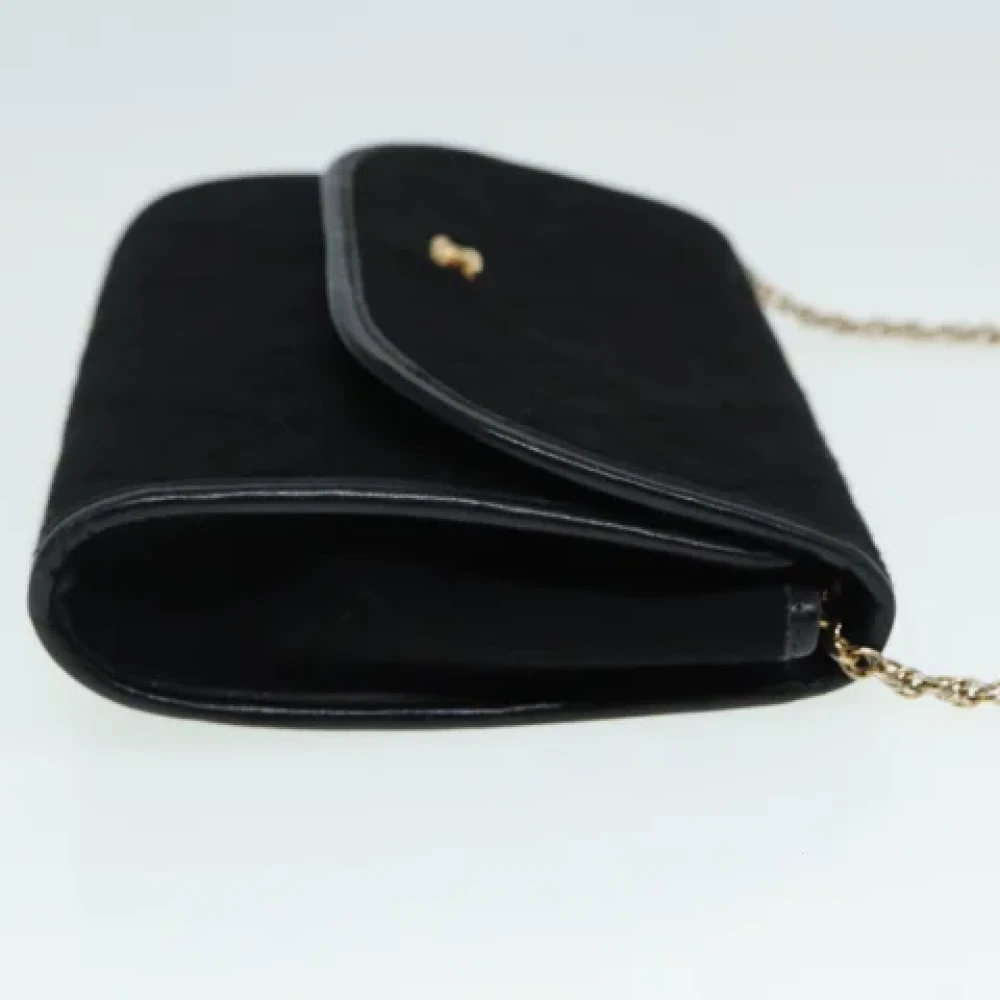 Chanel Vintage Pre-owned Cotton chanel-bags Black Dames