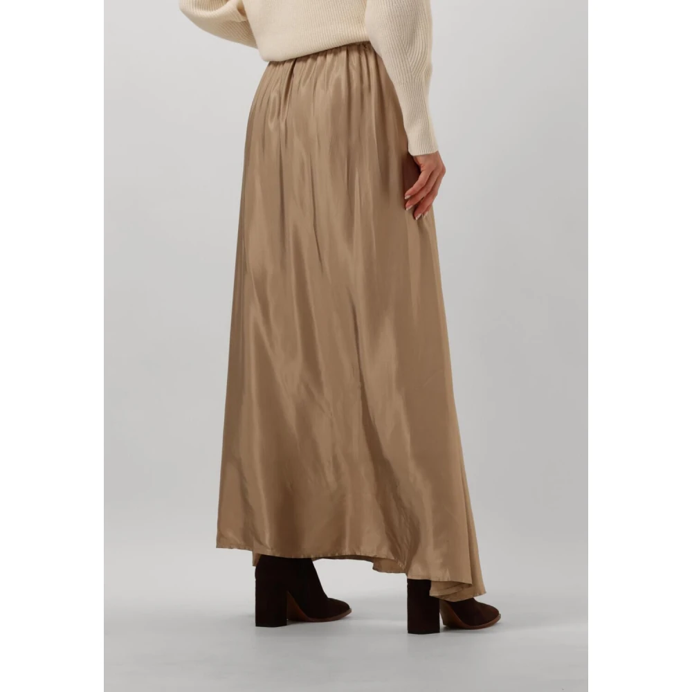 Aimée the Label Laurenta Maxi Rok in Zand Beige Dames