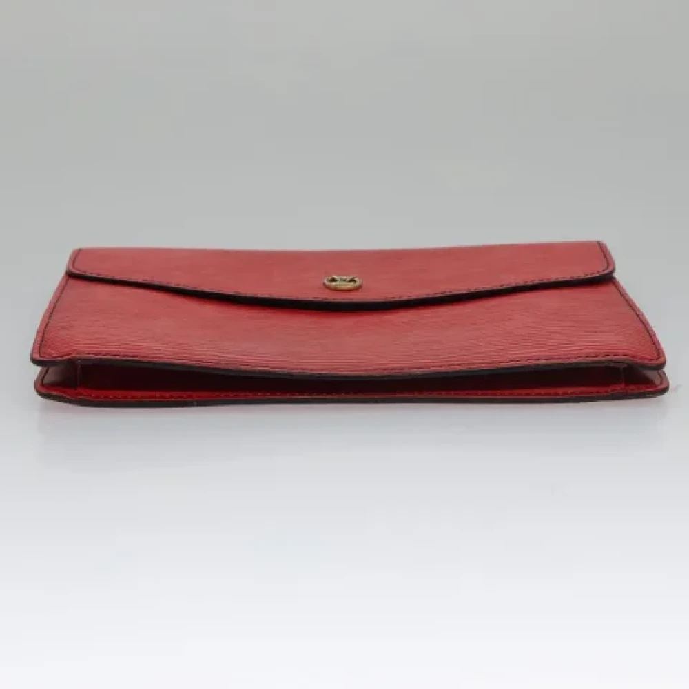 Louis Vuitton Vintage Pre-owned Leather clutches Red Dames