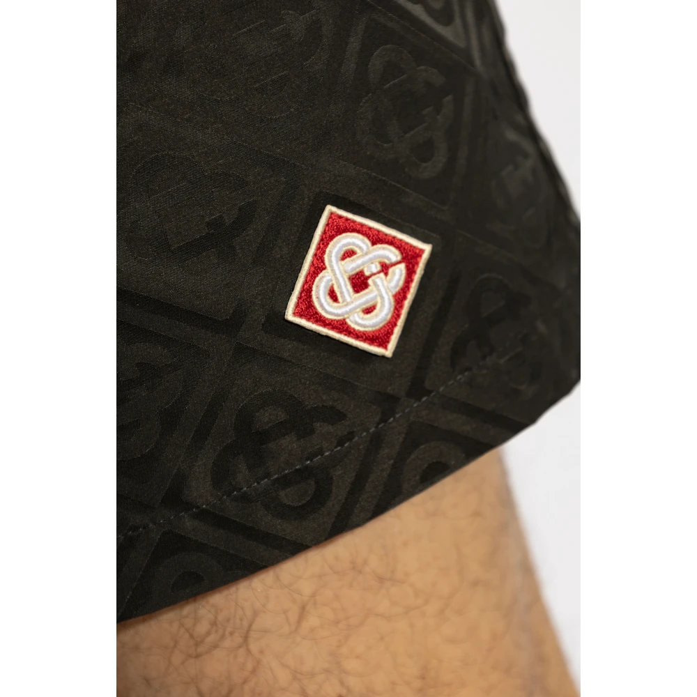 Casablanca Zwembroek met logo Black Heren