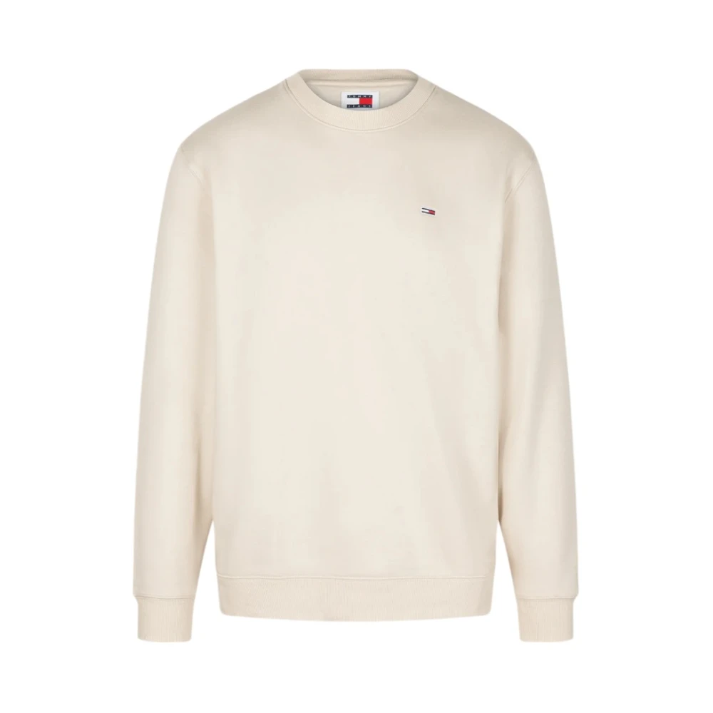 Tommy Jeans Stijlvolle Sweatshirt voor Mannen Beige Heren