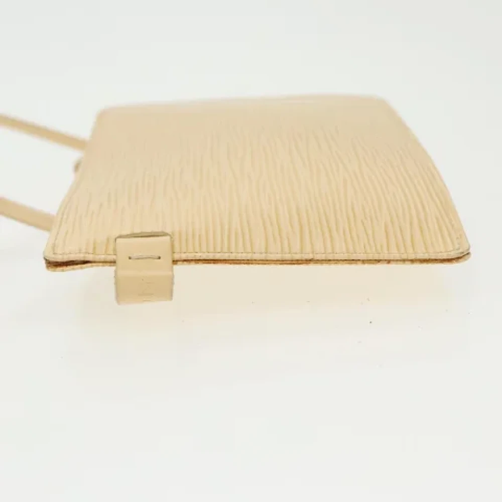 Louis Vuitton Vintage Pre-owned Leather crossbody-bags Beige Dames