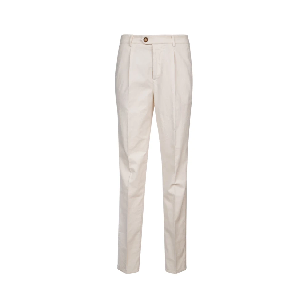 BRUNELLO CUCINELLI Fluwelen broek in getinte kleur Beige Heren