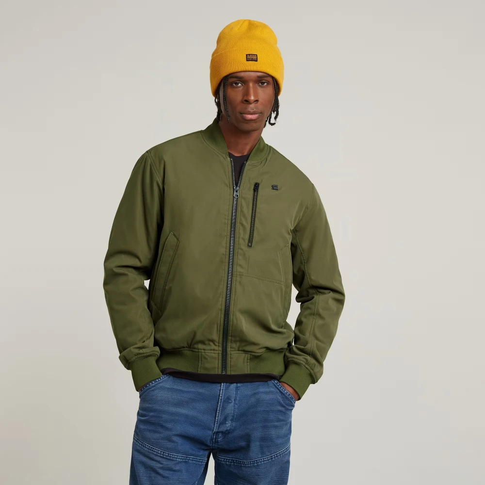 G-Star Tech Bomberjack met Ribafwerking Green Heren
