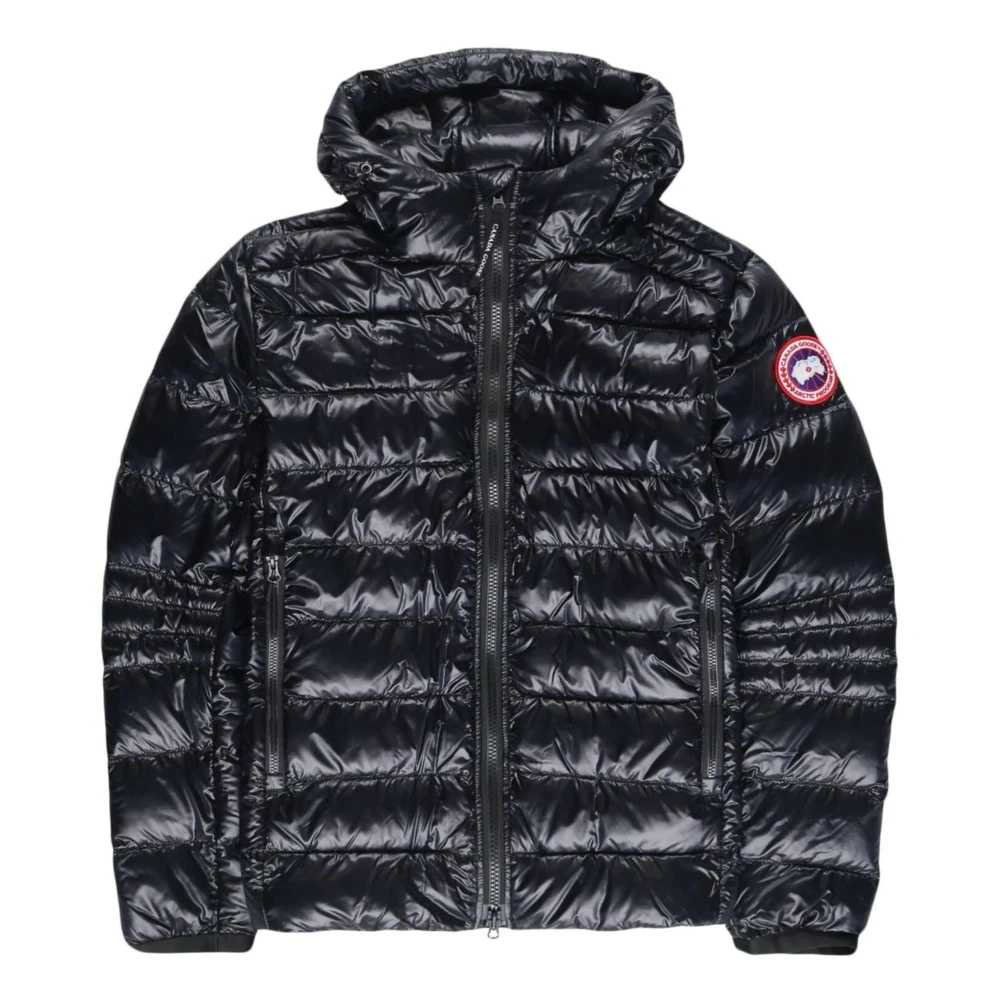 Canada Goose Navy Blauwe Hooded Puffer Jas Blue Heren