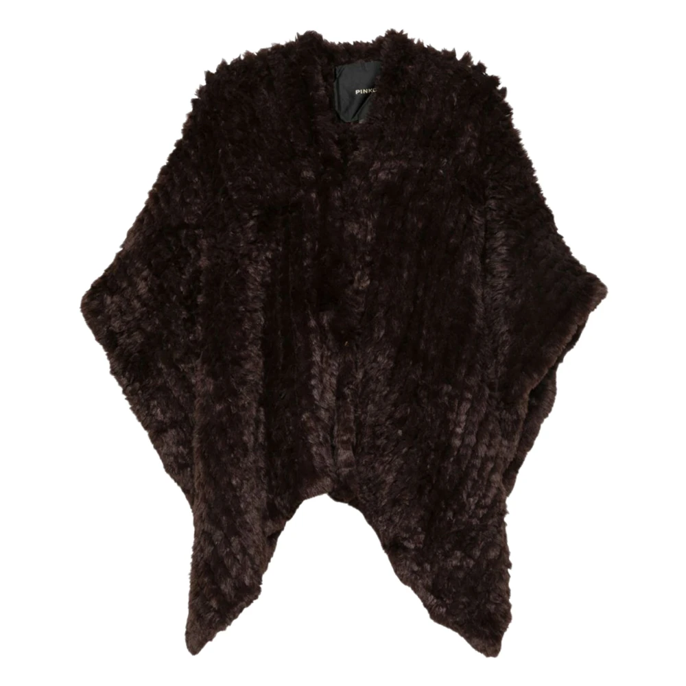 Pinko Donna Marrone - Cape Ciliegio - Jackets - One Size - Immagine 4