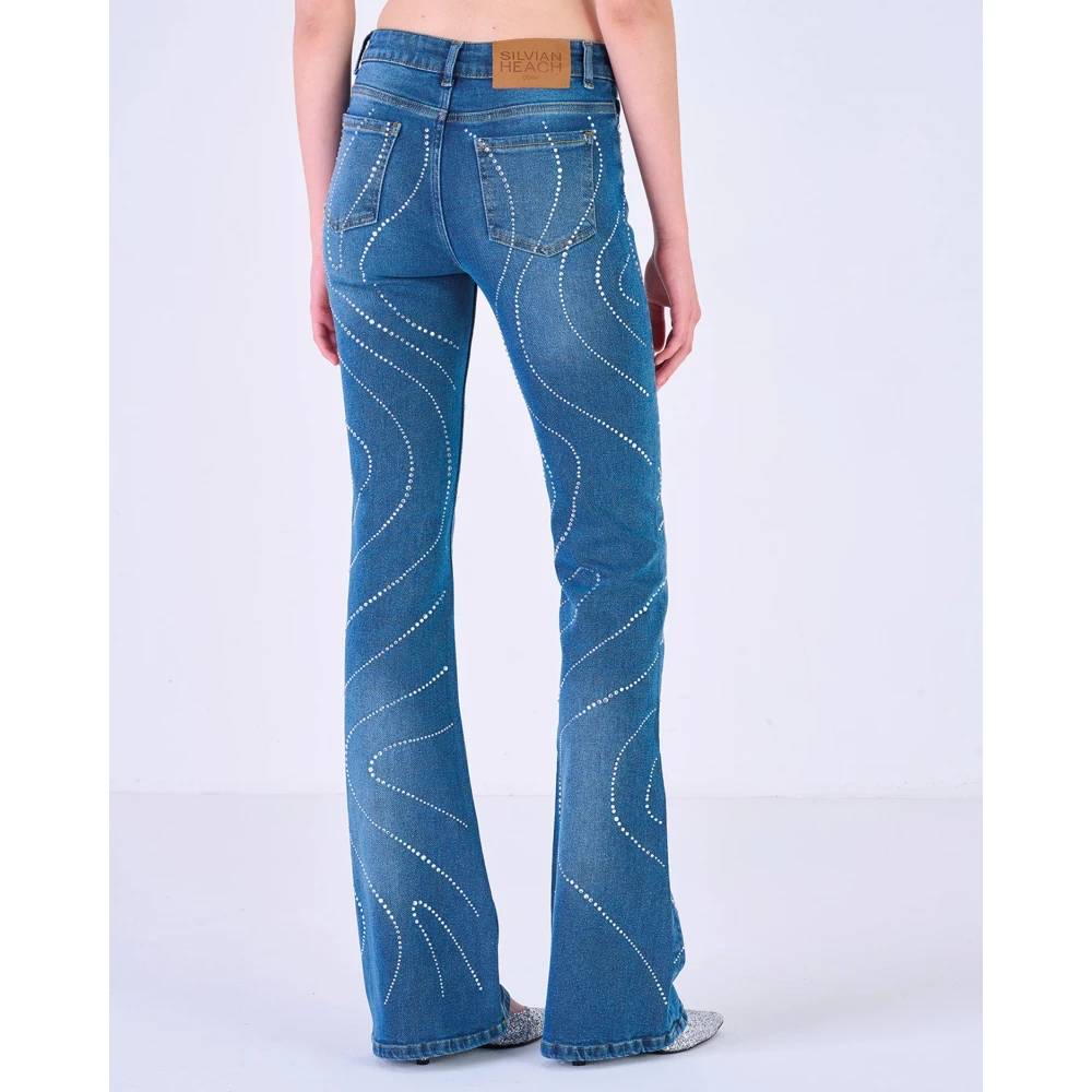Silvian Heach Flared Jeans Blue Dames